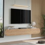 Hanah Home Soporte de TV LUM1-S en Roble